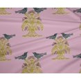 thumbnail image 4 of oneOone Polyester Lycra Fabric Bird & Tree Block Printed Craft Fabric BTY 56 Inch Wide, 4 of 4