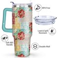 thumbnail image 2 of Gobelet 40 Oz avec Poignée et Paille Isolé Double Paroi en Acier Inoxydable Tasse de Voyage Boîte Cadeau Gobelet Réutilisable Tasse de Café de Voyage pour Bureau Tasse de Bière Isolée Portable pour Boissons Chaudes et Froides, 2 of 5