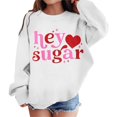 thumbnail image 1 of FAOWME Chandail en Molleton Graphique pour Filles Col Rond Manches Longues Mignon Épaule Tombante Chandail Blanc 5-6 Ans, 1 of 6