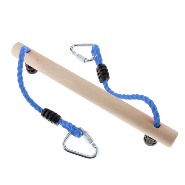 Premium Climbing Rope Rod for Kids Playground Swingset Accessories Equipment - blue, 40cm