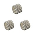 thumbnail image 4 of Maytalsory Deluxe Stretch Crystal Ring Unique For Statement Of Love Fashionable Inlaid Ring silver 5 rows 3Set, 4 of 6