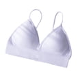 thumbnail image 1 of Soki Women's Triangle Bralette Soft Cup Wireless Bra Smooth Comfortable Wire Free Bra Top, 1 of 2