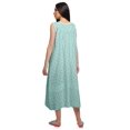 thumbnail image 3 of Moomaya Womens Lace Border Sleepwear For Ladies Button Placket Nightdress, 3 of 5