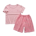 thumbnail image 1 of Zpanxa Ensembles Assortis pour Filles Ensemble de Pyjama Mince à Manches Courtes Tenue d'Intérieur Ensemble de Climatisation 10 Ans, 1 of 7