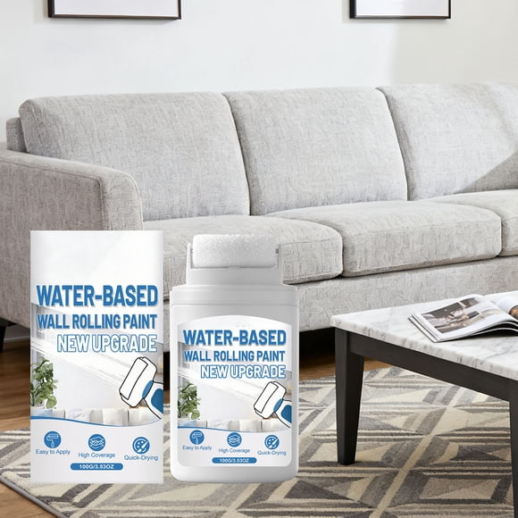 EGNMCR Tools&Home Improvement Odorless Water Wall Paint Indoor Paint Odorless Suitable For Indoor Use Roller Application High-coverage White Paint 100ml a Painting