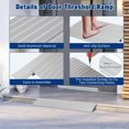 thumbnail image 1 of GloryStar Rise Threshold Ramps for Doorways, Portable Door Ramps, 700 Lbs Capacity, Adjustable Aluminum Entry Ramp for Wheelchairs, Scooters, Walkers, and Power Chairs, 1 of 7