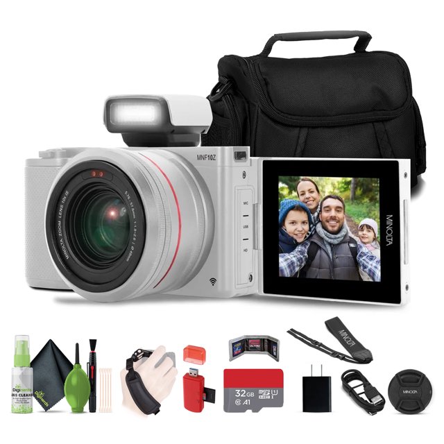 Minolta Caméra 72MP avec Zoom Optique 10x, Argent
