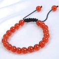 thumbnail image 3 of Natural Healing Power Gemstone Crystal Beads Unisex Adjustable Macrame Bracelets 8mm,Carnelian, 3 of 4
