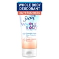 thumbnail image 1 of Secret Whole Body Aluminum Free Deodorant Invisible Cream Peach & Vanilla, 1 of 16