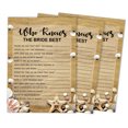 thumbnail image 1 of Inkdotpot 50-PackBeachHow Well Do You Know The Bride Bridal Shower Bachelorette PartyGameWho Know The Bride Best ActivityCards, 1 of 7