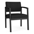 thumbnail image 1 of Lenox Steel Reception Waiting Room Healthcare Guest Chair / Black Steel / Black, 1 of 5