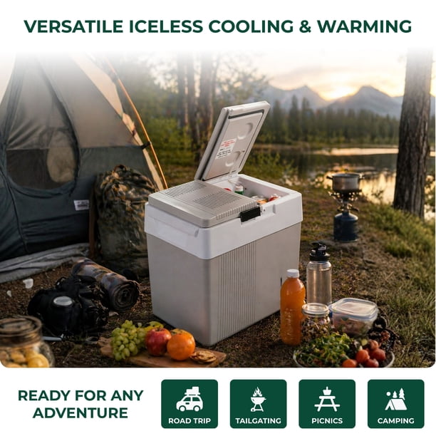 Koolatron 12 V Refroidisseur et Réchauffeur sans Glace – Refroidisseur Électrique Portable pour Voiture, Camion, Camping, Bateau, Mini Réfrigérateur à Coque Rigide pour Camping, Pique-Nique, Voyage Koolatron 12 V Refroidisseur et Réchauffeur sans Glace – Refroidisseur Électrique Portable pour Voiture, Camion, Camping, Bateau, Mini Réfrigérateur à Coque Rigide pour Camping, Pique-Nique, Voyage