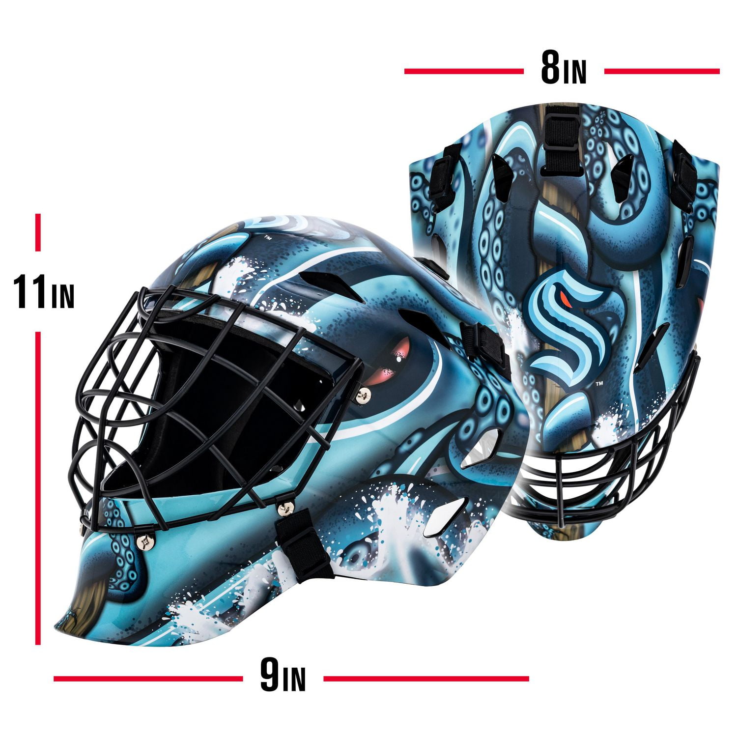 Franklin Sports NHL Masque de gardien Kraken GFM 1500