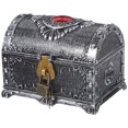 thumbnail image 1 of Vintage Treasure Chest Decorative Jewelry Keepsake Box Trinket Gift Box Vintage Jewelry Box, 1 of 9