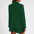 thumbnail image 4 of Styesk Blazers for Women Business Casual Outfits Open Front Long Sleeve Blazer Jackets Solid Color Lapel Padded Shoulder Long Suit Jackets Loose Fit Button Work Office Suit Jacket, 4 of 4