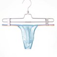 thumbnail image 4 of Fridja Men Casual Fashion Solid Charming Cutout Open File Ice Silk Briefs for Sports Performance, 4 of 5