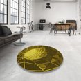 thumbnail image 4 of Ahgly Company Tapis d'Intérieur Lavable à la Machine, Carré, Transitionnel, Brun Boulanger, Tapis de Zone, 7 Pieds Carré, 4 of 7