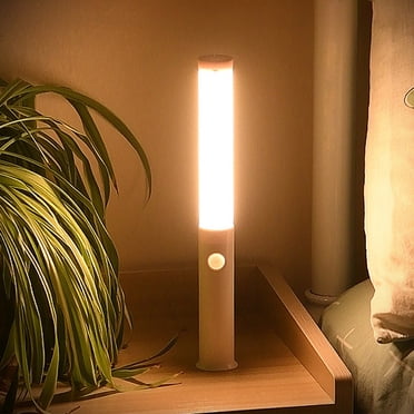 SuoKom Night Light Lumière à Détecteur de Mouvement Intérieur Led Magnétique Auto Portable Sans Prise Lampe Charge Usb pour Mur Couloir Garde-Robe Table Cage d'Escalier Armoire Chambre Cuisine Etc.