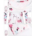 thumbnail image 4 of Matchstick Women's Floral Printed Long Sleeve Midi Dress, 4 of 5