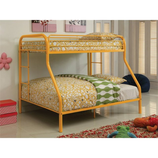 Rosebery Kids Twin over Full Metal Bunk Bed in Orange