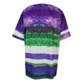 thumbnail image 3 of Innerwin Hauts à Rayures T-Shirt Femme Tenue d'Intérieur Manches Courtes T-Shirt Ample Violet m, 3 of 8