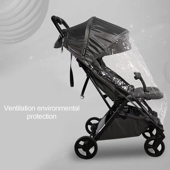 Pram Rain Cover Universal Stroller Rain Cover EVA Clear Baby Pram Rain Cover Rainproof Waterproof Windproof Cover