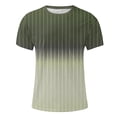 thumbnail image 4 of NJDVHB Chemises d'Été pour Hommes, Chemise de Plage pour Homme, Haut à Col Rond Imprimé pour Homme Fallow Décontracté Mode à Manches Courtes, Vert, TTTTG, 4 of 5