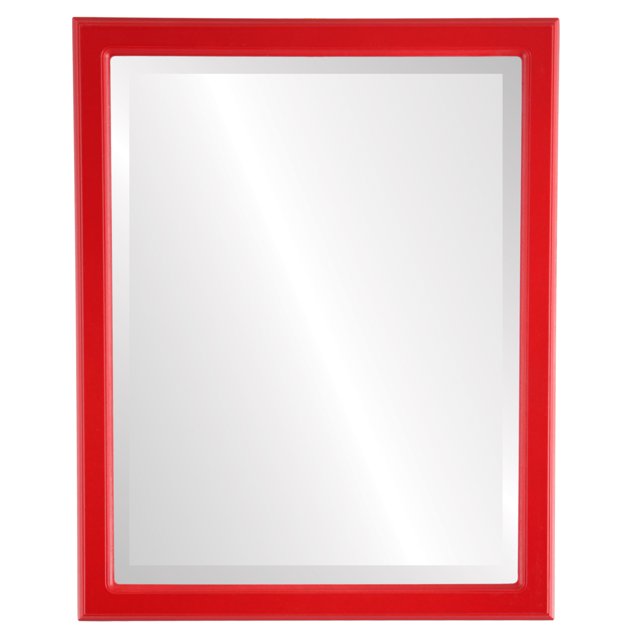 Miroir Encadré Toronto - Rouge des Fêtes