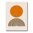 thumbnail image 2 of Designart Résumé Minimal orange Sun et Rainbow I Art mural sur toile, 2 of 4