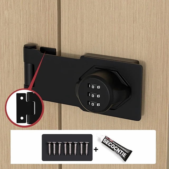 Password Lock under $5! CQCYD Password Cabinet Lock, Keyless Security Alloy Cam Mechanism Digital Code, Resettable Combination for Drawer Fridge Door Safe