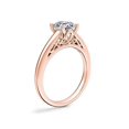 thumbnail image 4 of 1.00 Carat Excellent Asscher Cut Real Diamond Latest Design Solitaire Engagement Ring for Ladies Solid 14K Rose Gold Size 7.5, 4 of 7