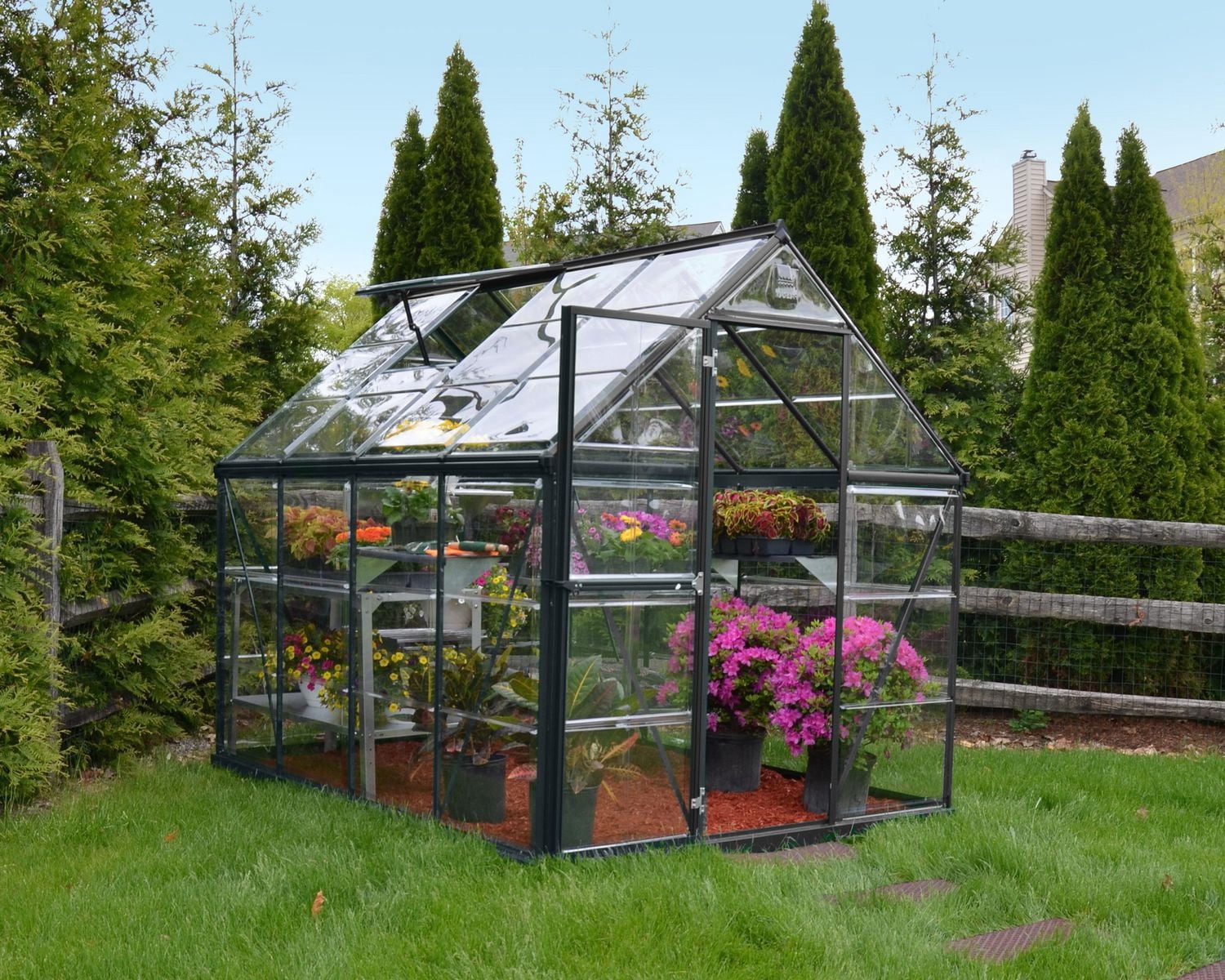 Canopia by Palram Harmony 6 ft. x 8 ft. Greenhouse - Grey