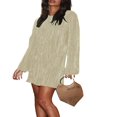 thumbnail image 1 of Robe Chic pour Femmes avec Manches Longues et Encolure, 1 of 9