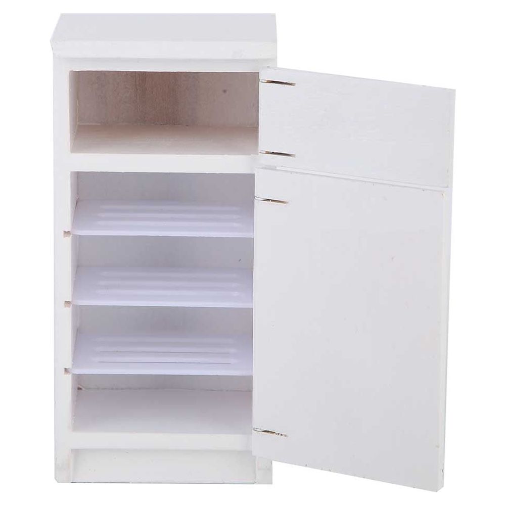 White Mini Refrigerator,1:12 White Mini Refrigerator Mini Refrigerator Refrigerator Model Performance Driven
