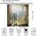 thumbnail image 3 of Steam Train Curtains Grommet Light Filtering Window Drapes with Retro Theme Steam Engine Locomotive Print Pattern Decorative Privacy Curtains for Kids Bedroom Living Room 2 Panels 42 x 84 Inch, 3 of 6
