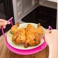 thumbnail image 4 of Microwave Tray Microwave Plate Stacker Grill Rack Plastic Bakin Round Steam Rack, 4 of 7