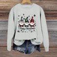 thumbnail image 4 of WEAIXIMIUNG Sweatshirts pour Femmes avec Fermetures Éclair Pull Graphique de Noël Sans Capuche Mode Vacances, 4 of 4
