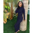 thumbnail image 3 of ORUYROP Women's Fall Turtleneck Long Sleeve Ribbed Slim Bodycon Maxi Dress, 3 of 6