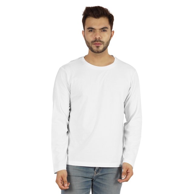 Inkmeso Men's Long Sleeve Cotton Basic Shirt Lightweight Solid T-Shirts