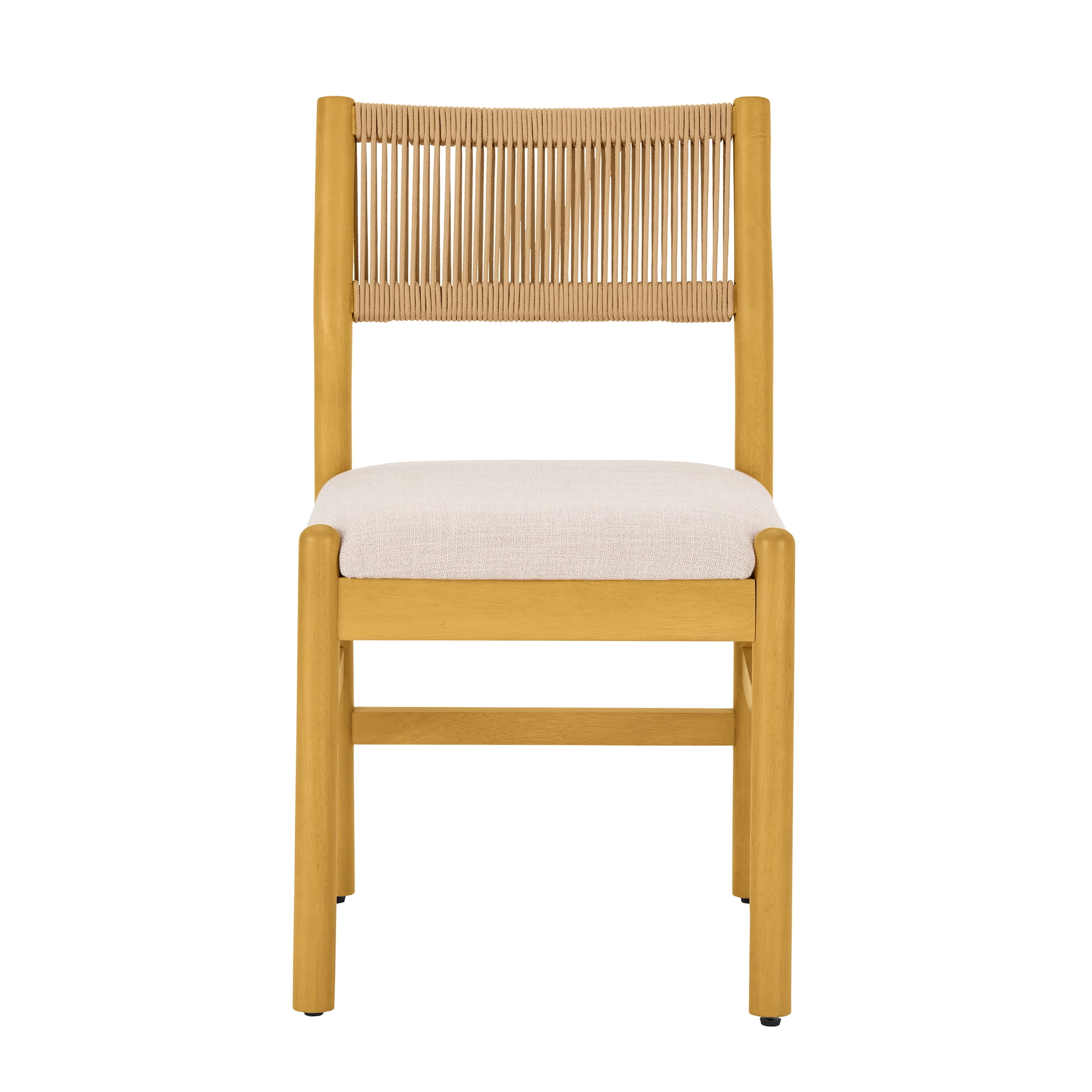 Lot de 2 chaises de salle à manger Better Homes & Gardens Lillian à cannelures, colori pin et crème