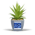 thumbnail image 1 of Fresh Blueberry Tropical Fruit Picture Fake Pineapple Flower Pot Vase Mini Decor, 1 of 3