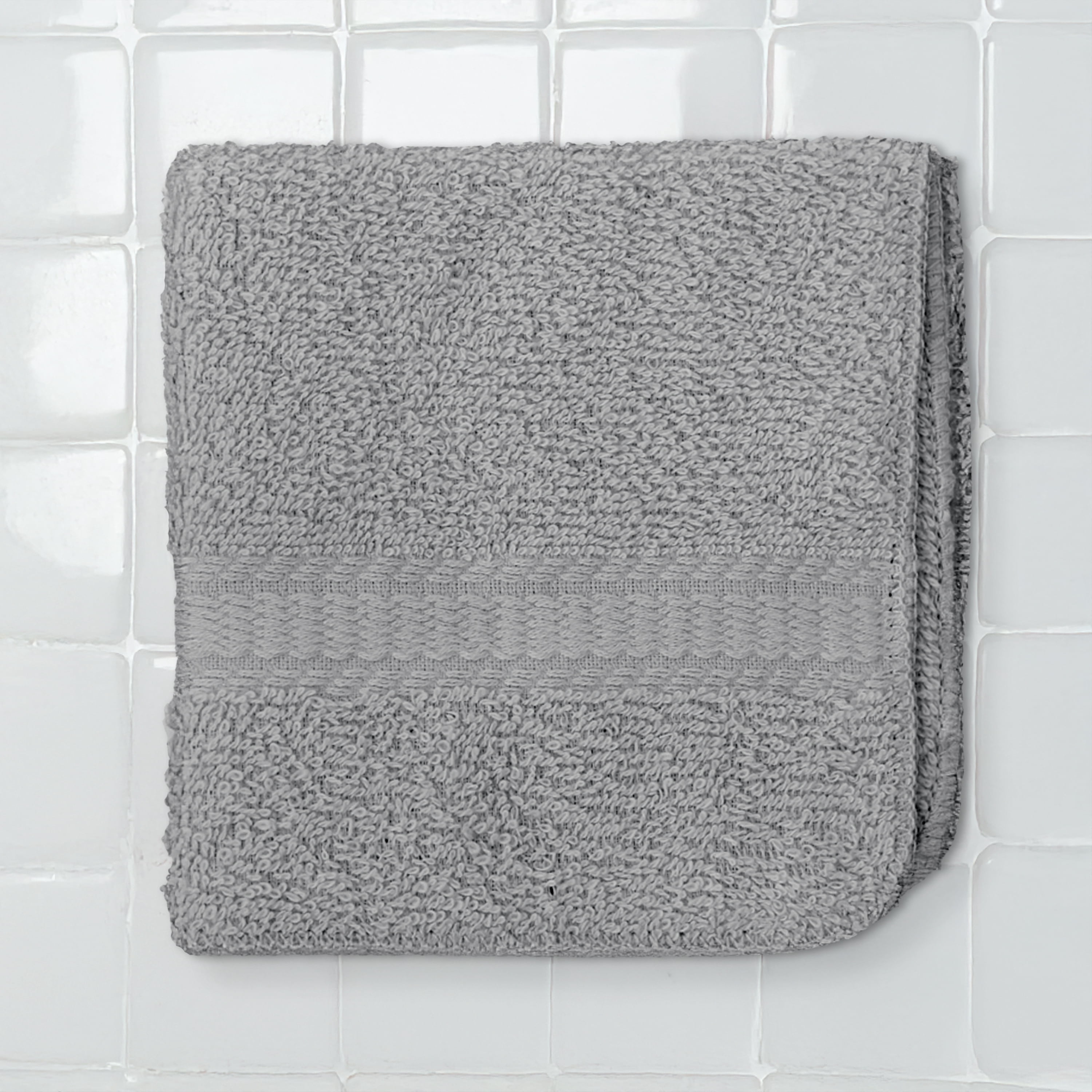 Mainstays Basics Solid Bath Sheet, Soft & Durable, 100% Cotton, Charcoal