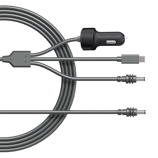 for Starlink Mini 100W Power Cable 3 in 1 Car Charger + DC Cable + Type C to DC