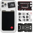 thumbnail image 1 of Gecko Travel Tech Phone Wallet - Stick On Card Holder Wallet for Cell Phones - Adhesive Card Pocket - CANADA FLAG, 1 of 1