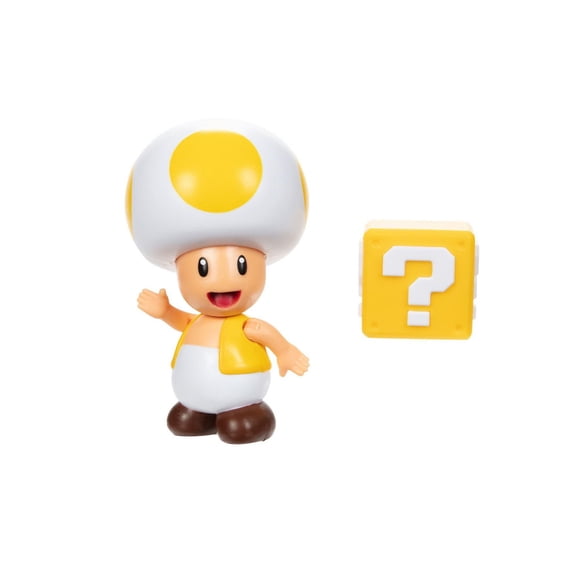 Super Mario 2.5 Figure - Yellow Toad with Question Block
