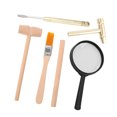 thumbnail image 4 of KAKOWELY 1 Set Kids Science Kit Hammer Chisel Brush Set Dinosaur Digging Tool Archaeological Excavation Tools for DIY Digging and Learning,5.51X"X1.57"X0.79", 4 of 5