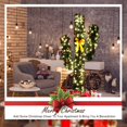 thumbnail image 3 of Costway 5Ft Pre-Lit Cactus Artificial Christmas Tree w/LED Lights and Ball Ornaments, 3 of 7