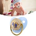 thumbnail image 4 of Newborn Pacifiers, Anti Static Baby  Arc Guard Silicone Material Integrated Design  For Outdoor For Home Blue, 4 of 8