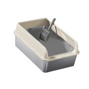 QualitChoice Cat Litter Easy to Clean Anti Toilet L Khaki Cat Cats Small and Large and for Khaki L