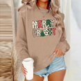 thumbnail image 2 of Pisexur Sweat-Shirt de Noël Décontracté à Manches Longues Col Rond pour Femmes, Chandail Ample et Confortable, Imprimé Mode Festival Automne, 2 of 4